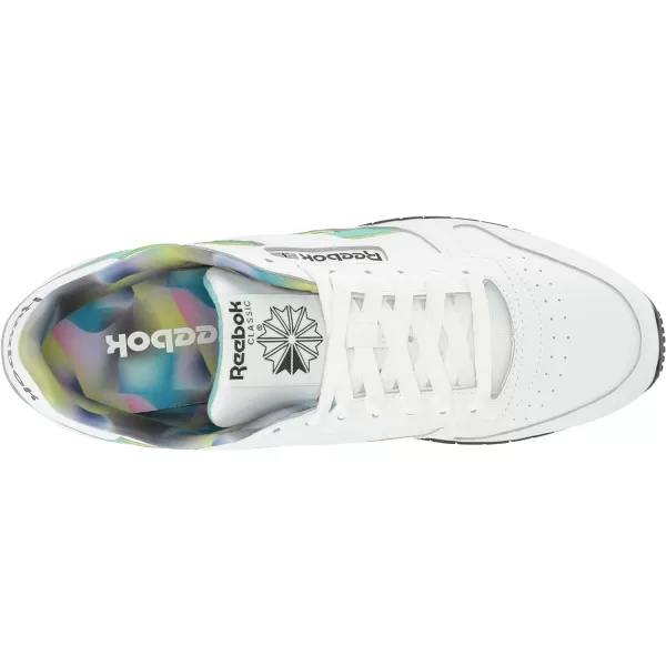imageReebok Unisex Classic Leather SneakerWhiteSemi Classic TealLilac Glow