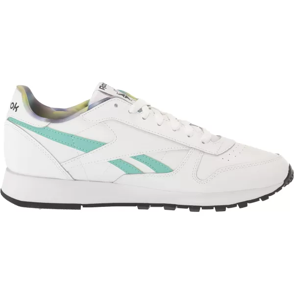 imageReebok Unisex Classic Leather SneakerWhiteSemi Classic TealLilac Glow