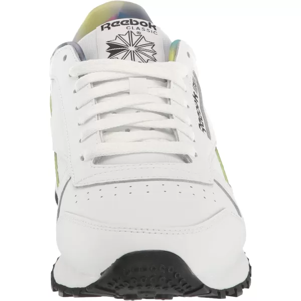 imageReebok Unisex Classic Leather SneakerWhiteSemi Classic TealLilac Glow