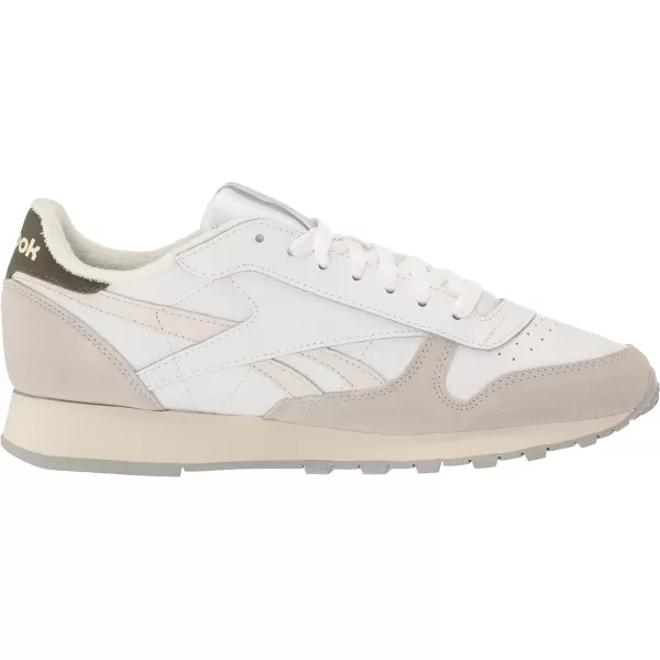 imageReebok Unisex Classic Leather SneakerWhiteSteely FogPure Grey