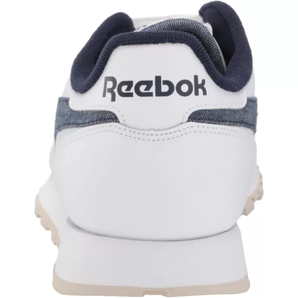 imageReebok Unisex Classic Leather SneakerWhiteVector NavyStucco
