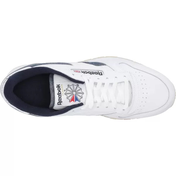 imageReebok Unisex Classic Leather SneakerWhiteVector NavyStucco