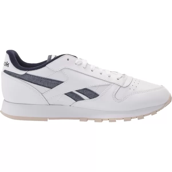 imageReebok Unisex Classic Leather SneakerWhiteVector NavyStucco