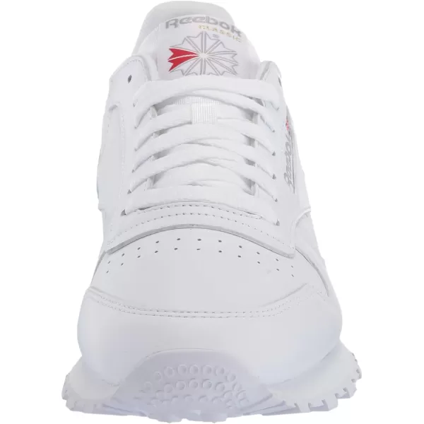 imageReebok Unisex Classic Leather SneakerWhiteWhiteLight Grey