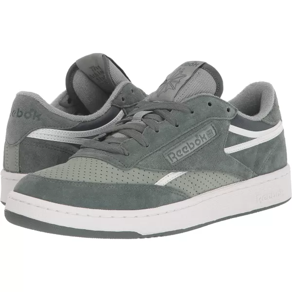 imageReebok Unisex Club C 85 SneakerChalk GreenHarmony GreenWhite