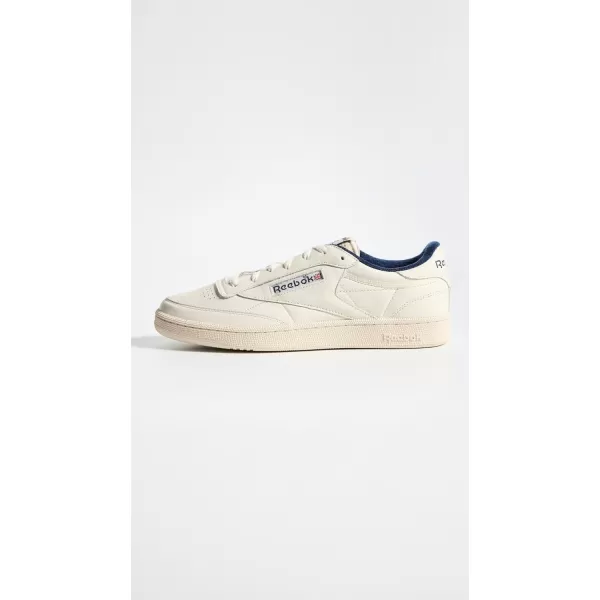 imageReebok Unisex Club C 85 SneakerChalkAlabasterVector Navy