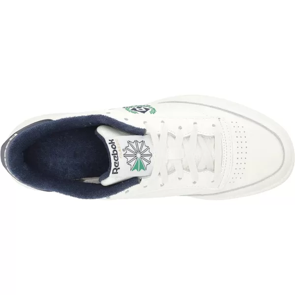 imageReebok Unisex Club C 85 SneakerChalkChalkVector Navy