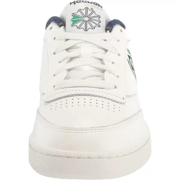 imageReebok Unisex Club C 85 SneakerChalkChalkVector Navy