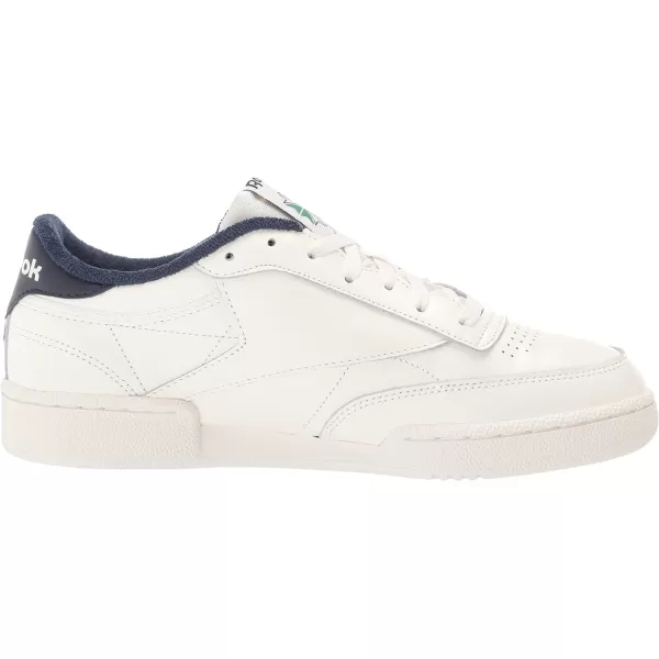 imageReebok Unisex Club C 85 SneakerChalkChalkVector Navy