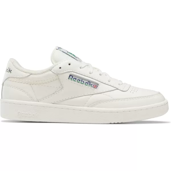 imageReebok Unisex Club C 85 SneakerChalkClassic CobaltGlen Green