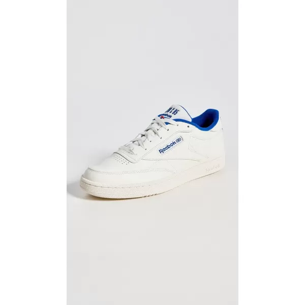 imageReebok Unisex Club C 85 SneakerChalkVector BlueVector Red