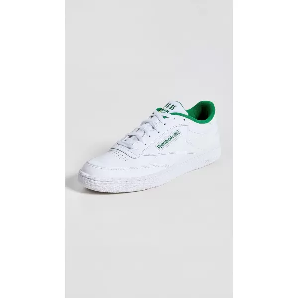 imageReebok Unisex Club C 85 SneakerFtwr WhiteGlen GreenSoacye