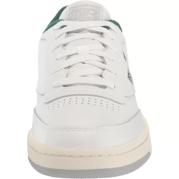 imageReebok Unisex Club C 85 SneakerWhiteChalkDark Green