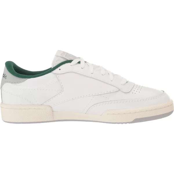 imageReebok Unisex Club C 85 SneakerWhiteChalkDark Green