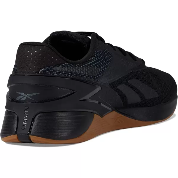 imageReebok Unisex Nano X3 Cross Trainer BlackPure Grey Lee 7 US Men