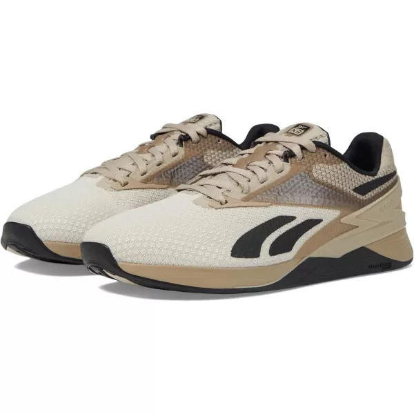 imageReebok Unisex Nano X3 Training ShoesBeigeStuccoBlack