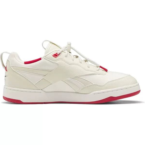 imageReebok UnisexAdult BB 4000 II Sneaker in VeganVintage ChalkBlackVector Red