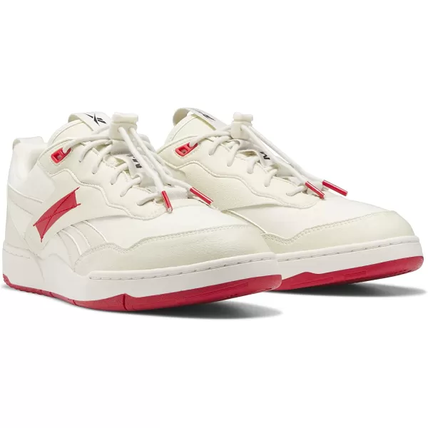 imageReebok UnisexAdult BB 4000 II Sneaker in VeganVintage ChalkBlackVector Red