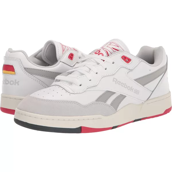 imageReebok UnisexAdult Bb 4000 Ii SneakerFtwr WhitePure GreyVector Red