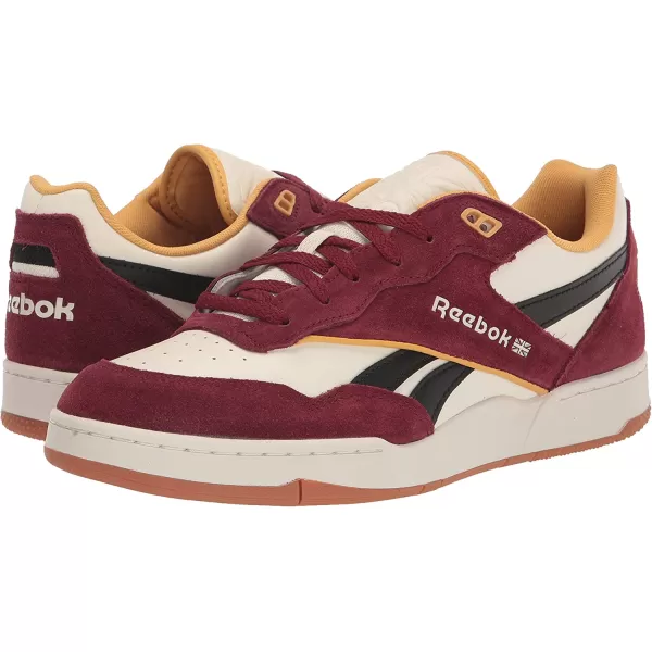 imageReebok UnisexAdult Bb 4000 Ii SneakerVintage ChalkClassic BurgundyBlack