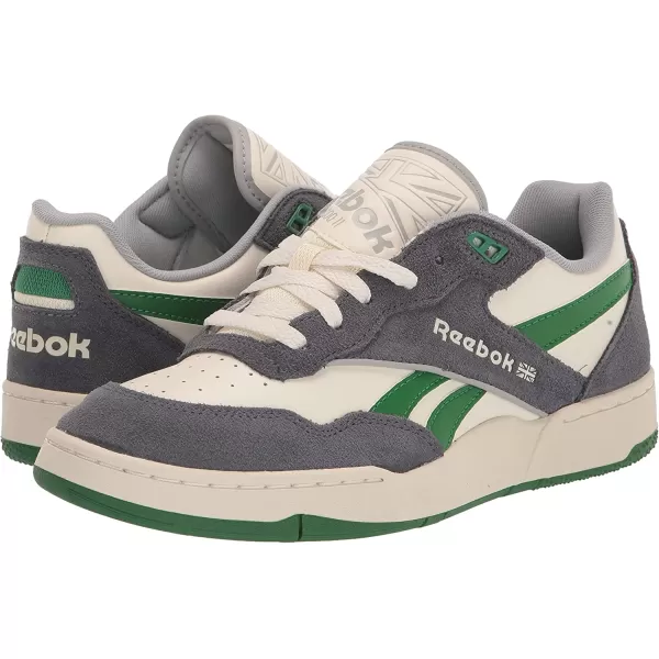 imageReebok UnisexAdult Bb 4000 Ii SneakerWhitePure GreyGlen Green