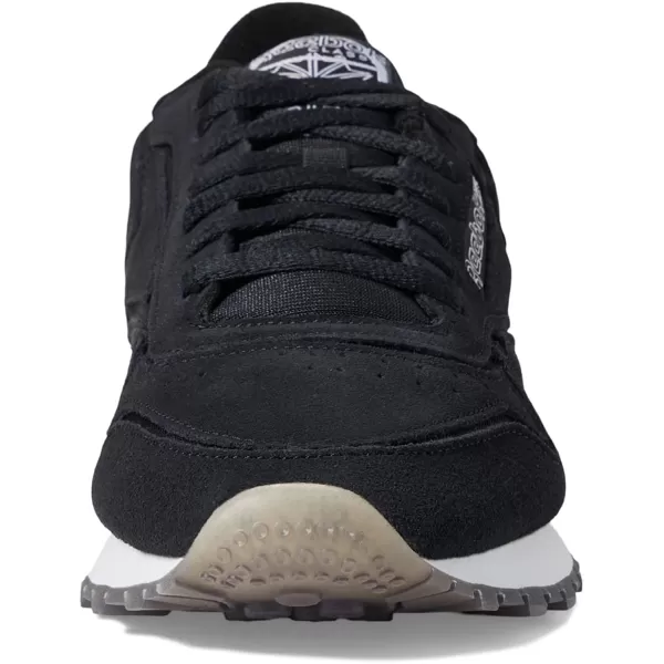 imageReebok UnisexAdult Classic Leather SneakerBlackWhite
