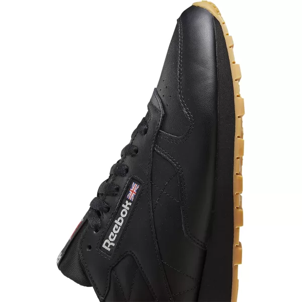 imageReebok UnisexAdult Classic Leather SneakerCore BlackPure Grey 5Reebok Rubber Gum03