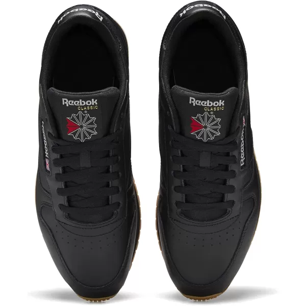 imageReebok UnisexAdult Classic Leather SneakerCore BlackPure Grey 5Reebok Rubber Gum03
