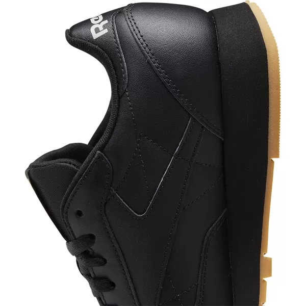 imageReebok UnisexAdult Classic Leather SneakerCore BlackPure Grey 5Reebok Rubber Gum03