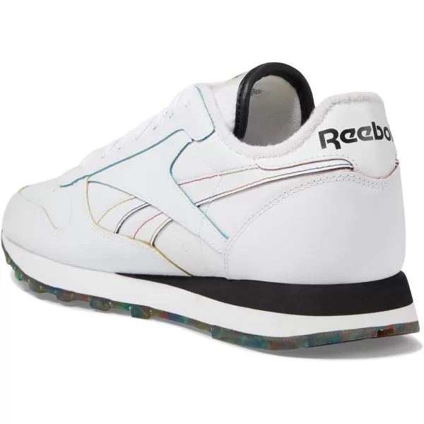 imageReebok UnisexAdult Classic Leather SneakerFootwear WhiteBlackFootwear White