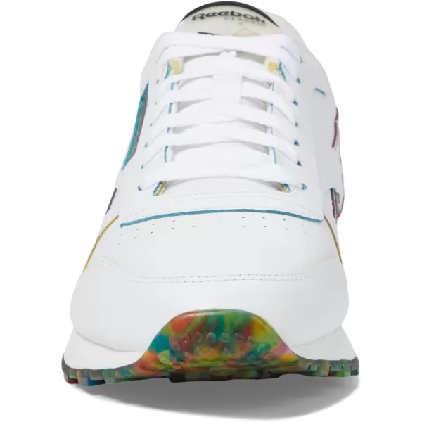 imageReebok UnisexAdult Classic Leather SneakerFootwear WhiteBlackFootwear White