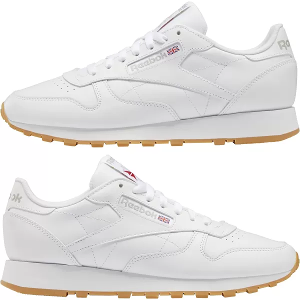 imageReebok UnisexAdult Classic Leather SneakerFtwr WhitePure Grey 3Reebok Rubber Gum03