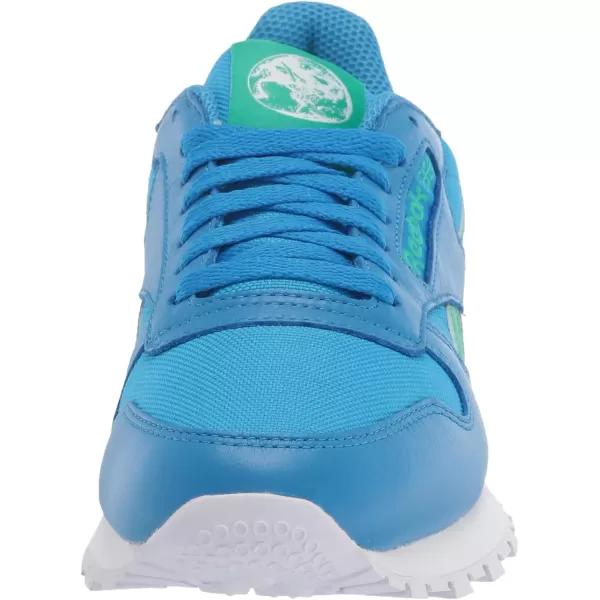 imageReebok UnisexAdult Classic Leather SneakerHorizon BlueCourt GreenWhite