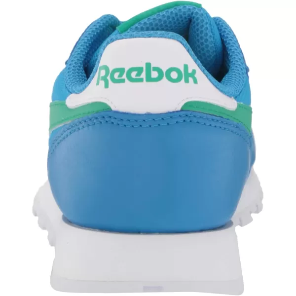 imageReebok UnisexAdult Classic Leather SneakerHorizon BlueCourt GreenWhite