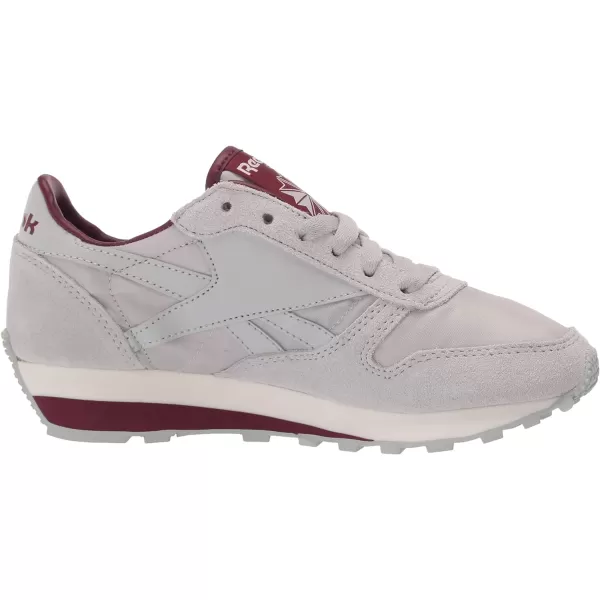 imageReebok UnisexAdult Classic Leather SneakerPure GreyMerlotChalk