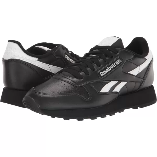 imageReebok UnisexAdult Classic Leather SneakerVegan CollectionBlackWhite
