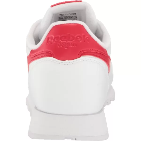 imageReebok UnisexAdult Classic Leather SneakerVegan CollectionWhiteVector Red