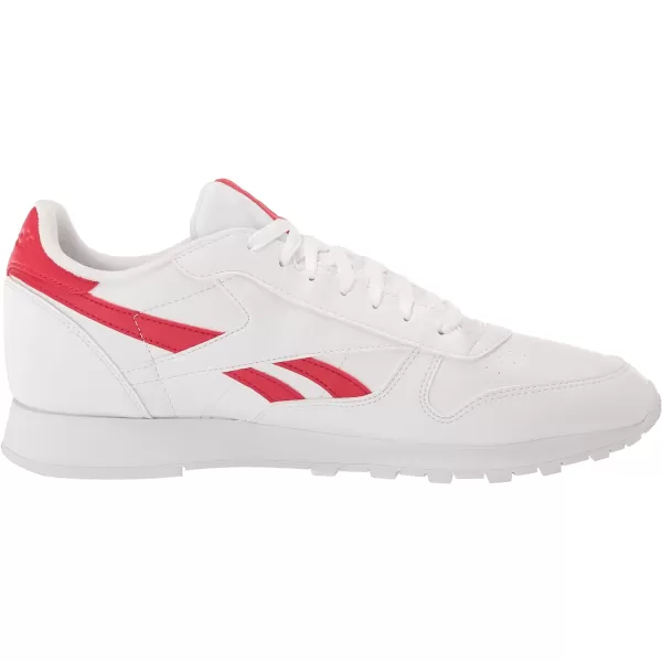 imageReebok UnisexAdult Classic Leather SneakerVegan CollectionWhiteVector Red