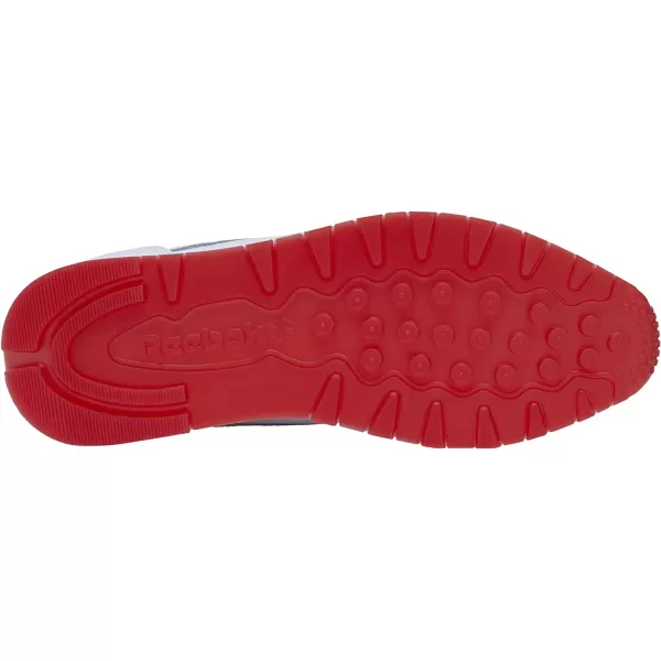 imageReebok UnisexAdult Classic Leather SneakerWhiteInstinct Red