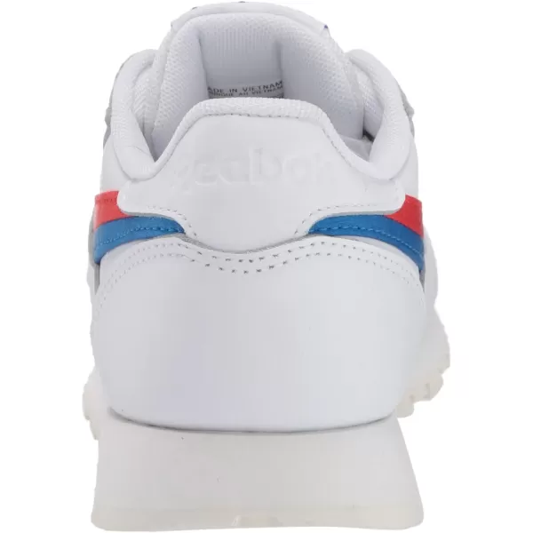 imageReebok UnisexAdult Classic Leather SneakerWhiteInstinctive RedDynamic Blue