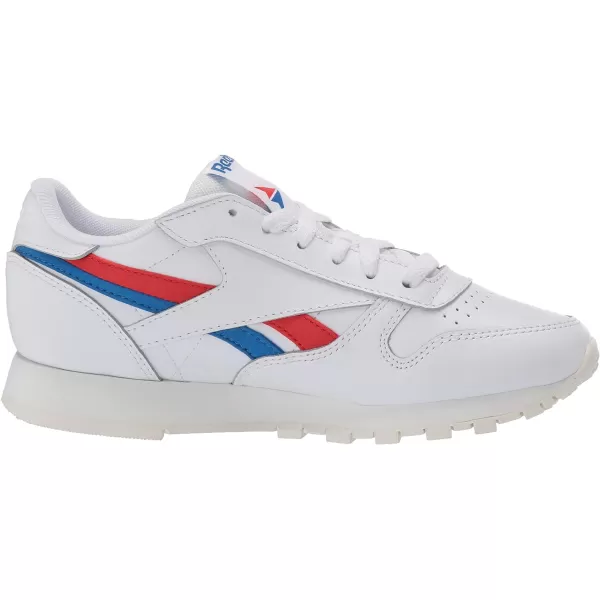 imageReebok UnisexAdult Classic Leather SneakerWhiteInstinctive RedDynamic Blue