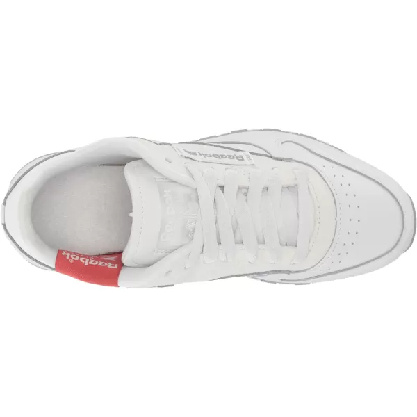 imageReebok UnisexAdult Classic Leather SneakerWhitePure GreyRhodonite