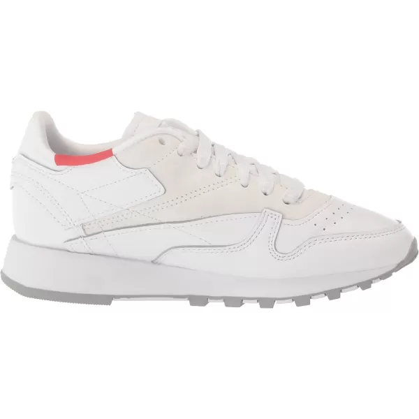 imageReebok UnisexAdult Classic Leather SneakerWhitePure GreyRhodonite