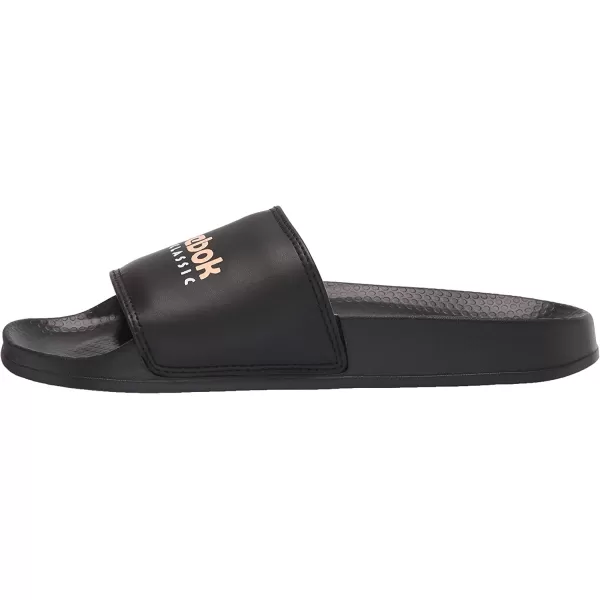 imageReebok UnisexAdult Classic Slides SneakerBlackAura OrangeChalk