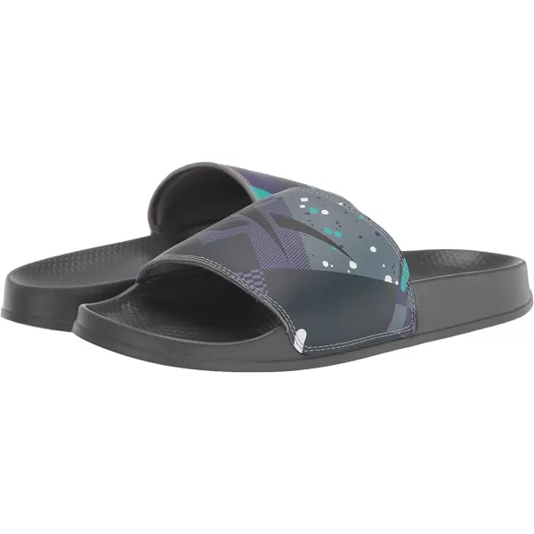 imageReebok UnisexAdult Classic Slides SneakerBlackPure Grey