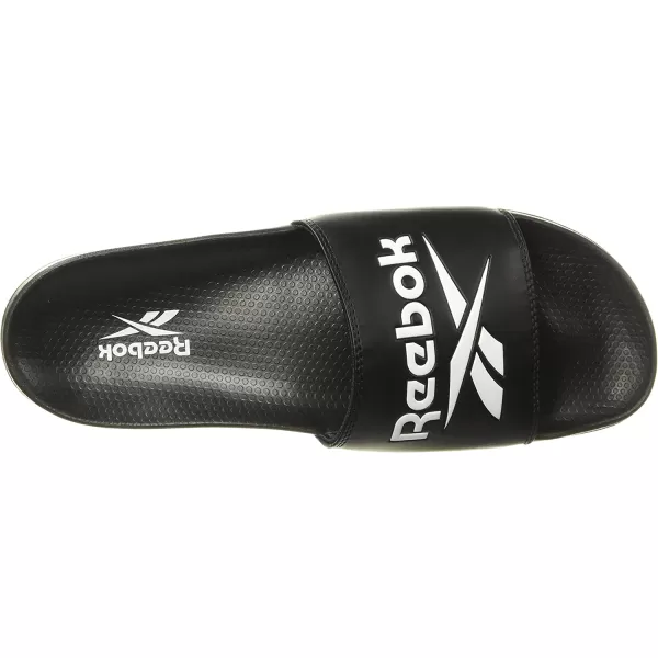 imageReebok UnisexAdult Classic Slides SneakerBlackWhite
