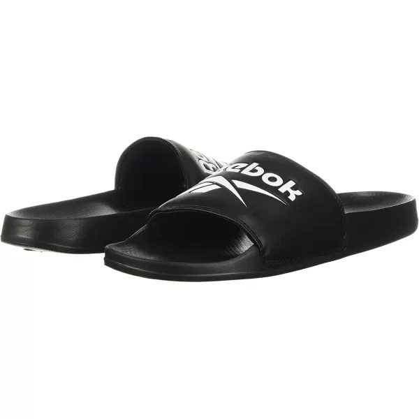 imageReebok UnisexAdult Classic Slides SneakerBlackWhite