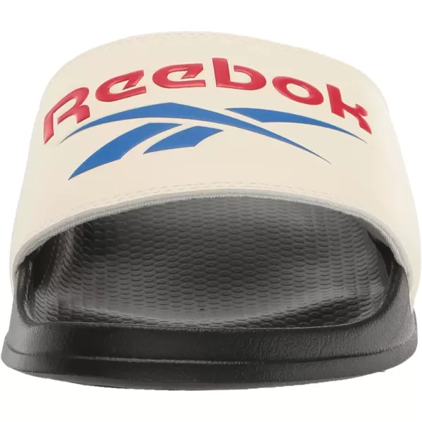 imageReebok UnisexAdult Classic Slides SneakerBlackWhiteVector Red