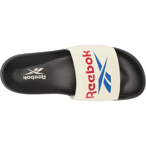 imageReebok UnisexAdult Classic Slides SneakerBlackWhiteVector Red