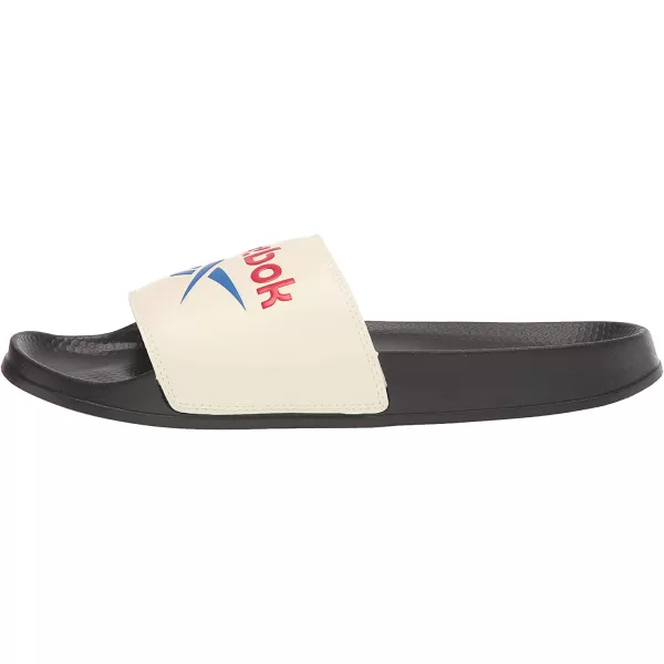 imageReebok UnisexAdult Classic Slides SneakerBlackWhiteVector Red